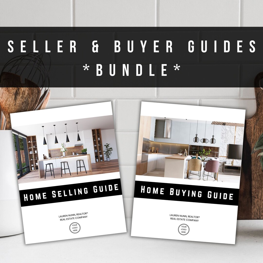 Real Estate Buyer & Seller Guide Bundle: Editable Canva Templates - Etsy