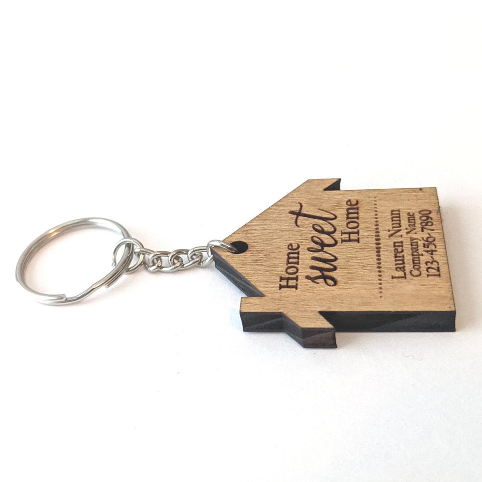 Custom Realtor House Keychains Etsy