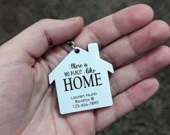 No Place Like Home - Real Estate Keychain