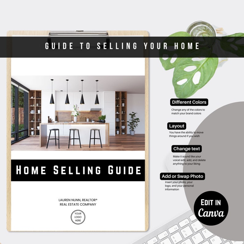 Home Selling Guide Template: Real Estate Seller Roadmap (canva Editable ...