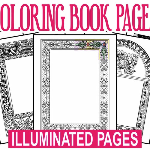 A Book of Hours Illuminated Coloring Book Digital Download - Etsy