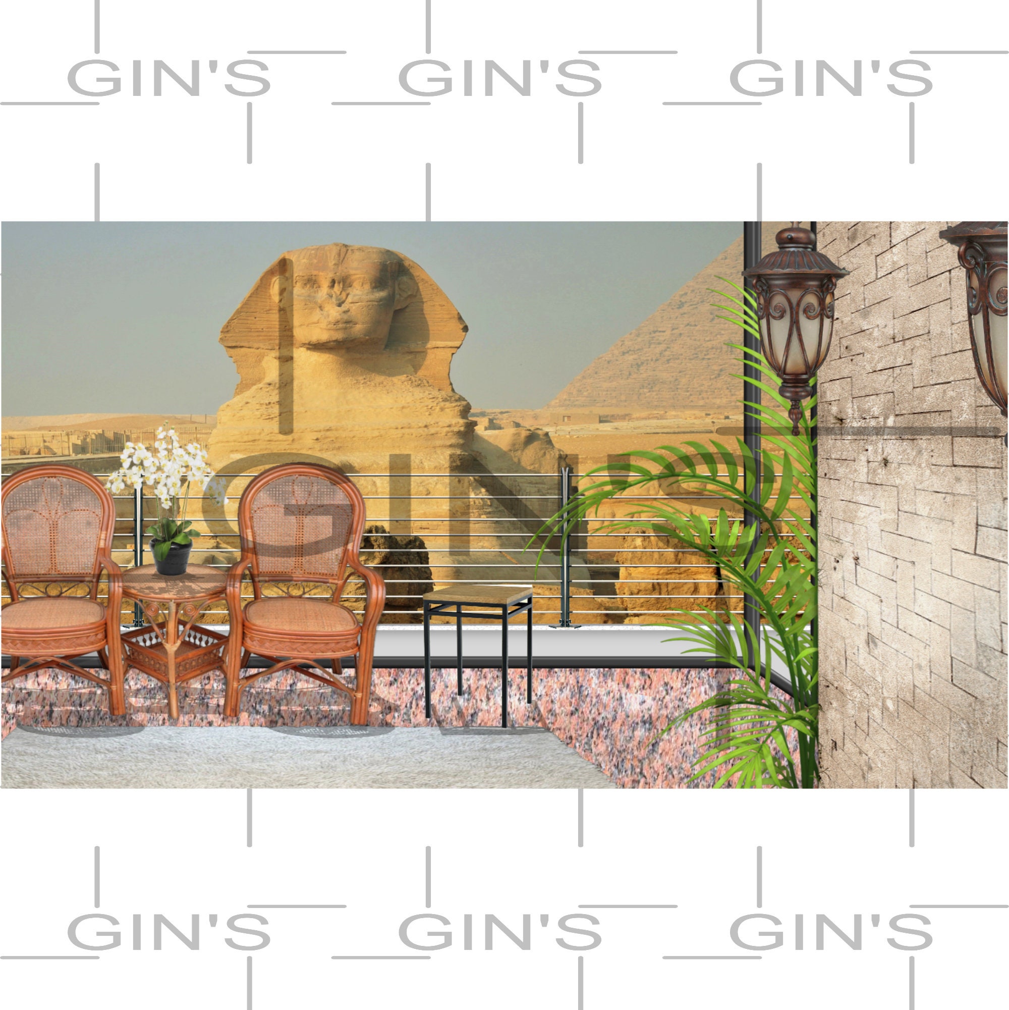 Zoom Background Egyptian Sphinx Virtual Scene Etsy UK