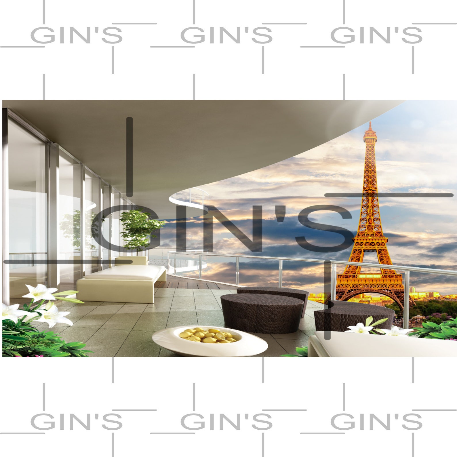 Zoom Background Eiffel Tower Paris Scenes Etsy