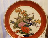 Satsuma Japanese Peacock tea set