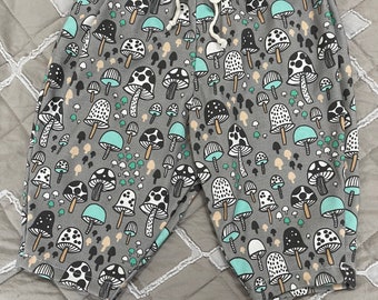 Mushroom organic cotton  sarouel baby/ toddler pants