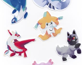 Pokemon inspired stickers