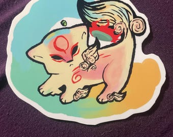 Okami - Simba glossy sticker
