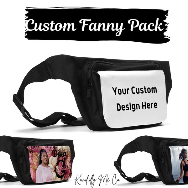 Custom Photo Fanny Pack - Custom Purse - Workout Bag - Photo Bag - Photo Wallet - Fanny Pack - Gym Bag - Gifts For Her - Grandmom Gifts