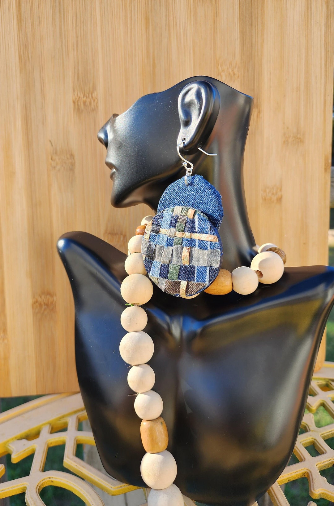 Rag Denim Earrings main image 1