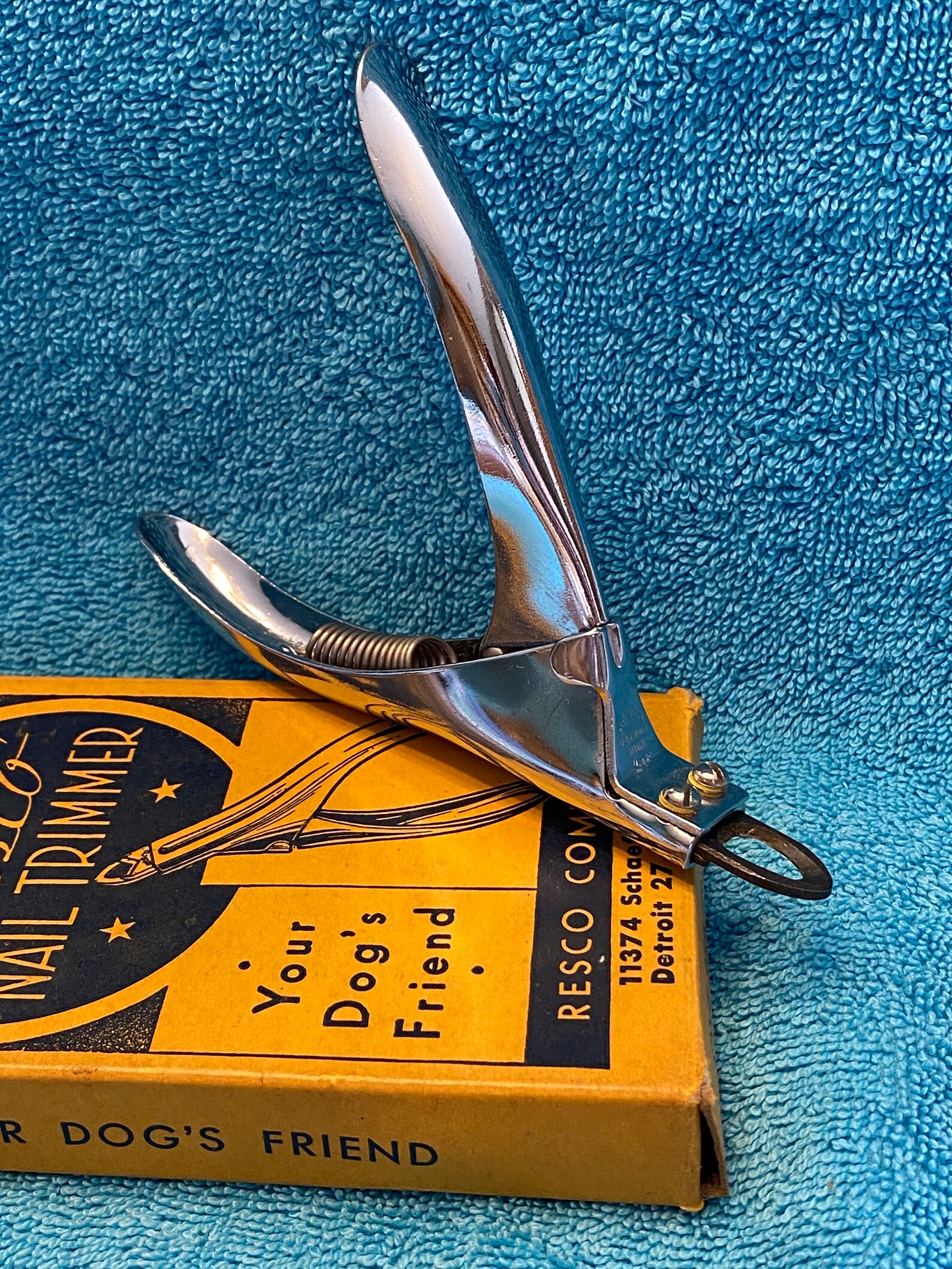 Vintage Resco dog nail trimmers. brand new in box & a bonus Etsy