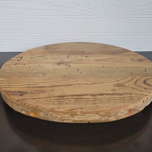 Rustic Reclaimed Barn Wood Riser: 12&quot; Farmhouse Display Tray