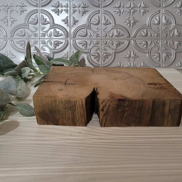 Large Wood block riser, reclaimed wood riser, Wedding displays, centerpieces, farmhouse, vintage, craft show display, wood pedestal,