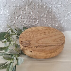 Rustic Reclaimed Wood Round Riser: Farmhouse Tabletop Display - Etsy