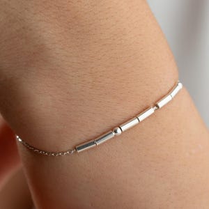 Custom Morse Code Bracelet Morse Code Bracelet Silver Secret Message Bracelet Family Morse Code Bracelet Trump Bracelet Morse Code Jewelry