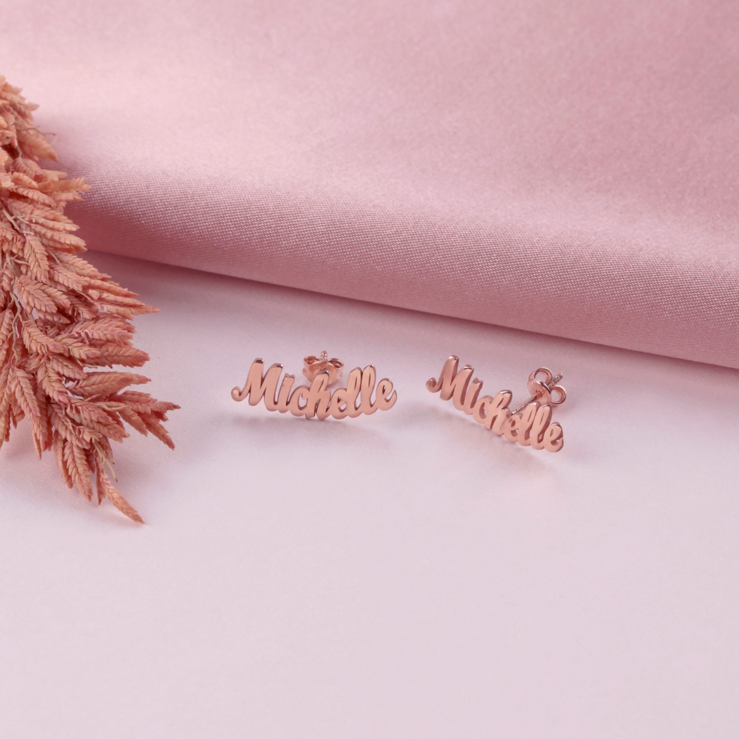 Name Earrings Stylish Earrings Personalized Earrings Stud Etsy