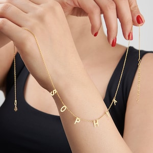 Collar de nombre personalizado, collar de nombre delicado, collar de nombre personalizado, collar de letras de plata de ley, collar de alma gemela, día de San Valentín