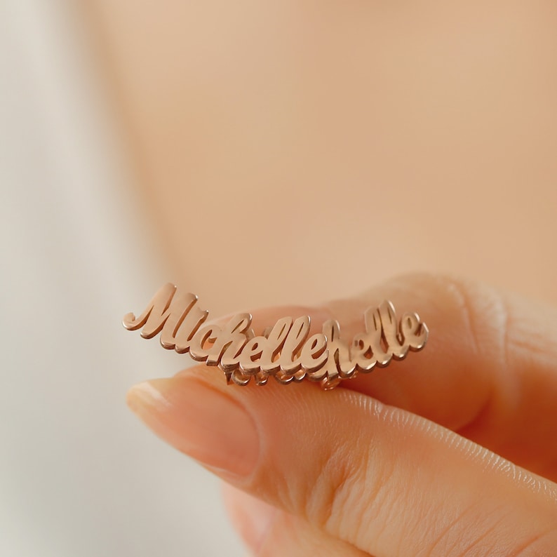 Name Earrings Stylish Earrings Personalized Earrings Stud Etsy