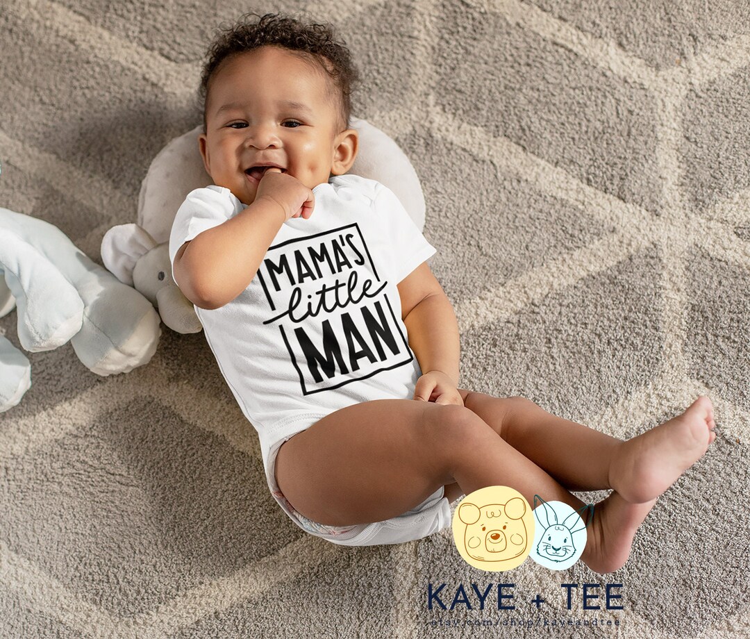 Mama's Little Man Onesies® Bodysuit Baby Onesie® Boy Mamas Boy Cute