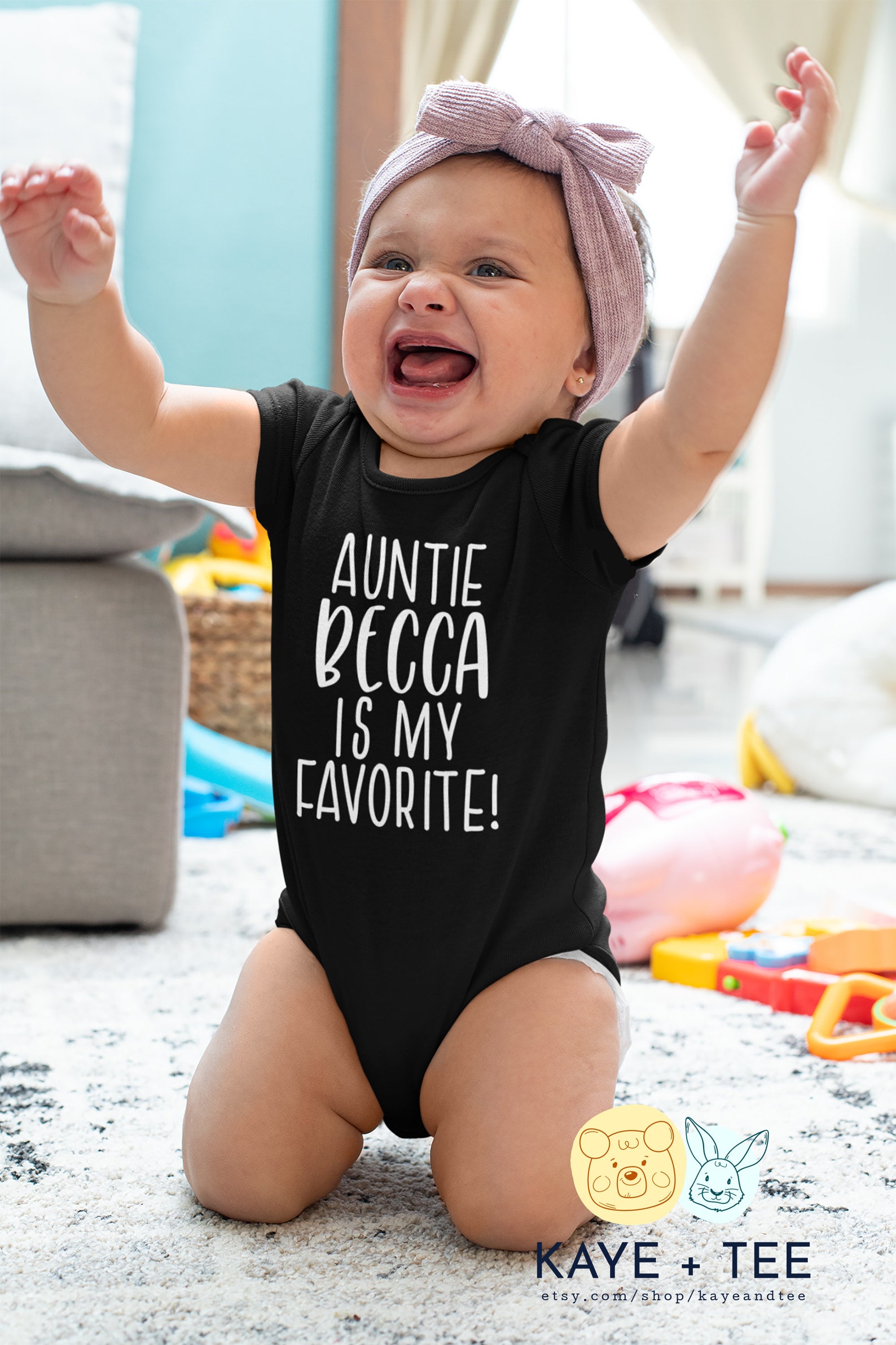 Funny Aunt ONESIES Bodysuit. Favorite Aunt Onesie Baby Shower | Etsy