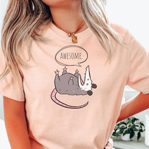 Geweldig T-shirt opossum, grappig opossum-shirt, T-shirt opossum moeder, sarcastisch shirt, dierenliefhebber cadeau, cadeau-idee, Trashcore, grappig cadeau voor vriend