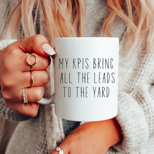Marketer Ceramic Mug 11oz, KPI Humor, Funny Marketer Gift, Digital Marketing, Email Marketer, Sales Rep, Gift for Coworker, Secret Santa