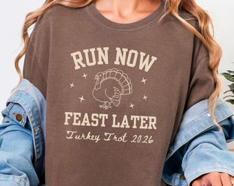 Custom Turkey Trot Squad Tshirt, Funny Thanksgiving Tee, Friendsgiving Shirt, Turkey Trot Top, Thanksgiving Running Tee, Fall 5K Race Shirt
