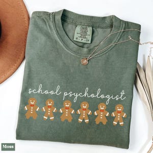 Comfort Colors® School Psychologist Shirt, School Psychologist Christmas Shirt, School Guidance Counselor Tee, Gift For School Psychologist