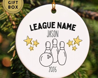 Bowling Ornament, Funny Bowling Christmas Ornament, Bowler Gift, Bowling League Gift, Bowling Lover Ornament, Holiday Tree Decor