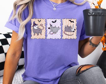 Camiseta de zarigüeya, camiseta de Halloween, divertida, para amantes de las zarigüeyas, regalos, divertidas, colores de otoño, regalo para amigos