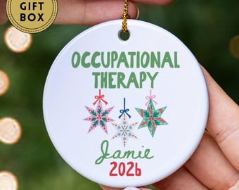 Occupational Therapist Ornament, OT Graduation Gift, New Occupational Therapist Gift, First Year OT, Therapy Graduation Keepsake