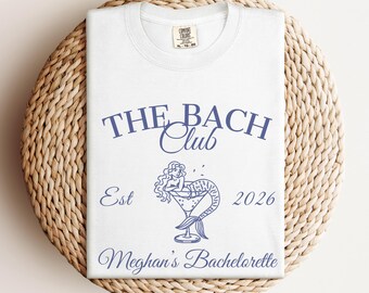 Comfort Colors® Bach Club Shirt, Custom Mermaid Bachelorette Shirts, Last Splash Beach Bachelorette, Mermaid Coastal Bridal Party Shirts