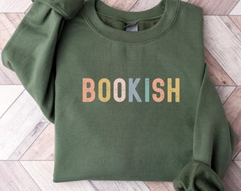 Bücherwurm Sweatshirt, Bücherwurm Rundhalsausschnitt, Buch Shirt, Buchliebhaber Shirt, Bücherwurm Geschenk, Buchliebhaber, Bibliothekarin Sweatshirt, Leser Shirt Geschenk