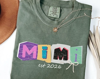 Comfort Colors® Mimi Shirt, Mimi Gift, Grandma T-Shirt, Mothers Day, Pregnancy Announcement, New Mimi Shirt, Grandma Tee, New Mimi Gift