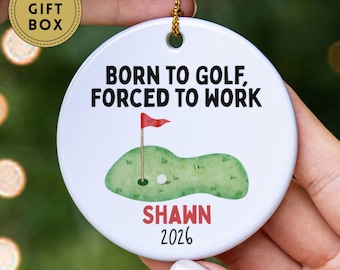 Funny Golf Ornament, Golf Player Christmas Ornament, Golf Team Gift, Golf Coach Gift, Golf Keepsake, Sports Ornament, Athlete Ornament