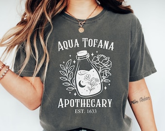Aqua Tofana Shirt, Aqua Tofana Apothecary Top, Funny Feminist Tee, Womens Rights Top, Pro Choice Shirt, Witchy Feminist Tee