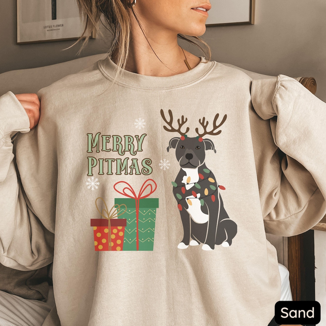 Puppie Love Christmas Bows Pup Sweatshirt main image 1