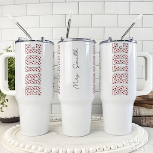Personalized Bride Tumbler, 40oz with Handle, Custom Bride Cup, Bride to Be Gift, Wedding Gift for Bride Travel Cup, Engagement Gift