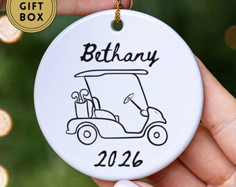 Golf Ornament, Golf Player Christmas Ornament, Golf Team Gift, Golf Coach Gift, Golf Keepsake, Sports Ornament, Athlete Ornament