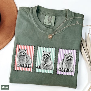 Comfort Colors® Cute Raccoon Shirt, Funny Raccoon Gift for Her, Raccoon Gift for Friend, Racoon Lover Shirt, Trash Panda T-Shirt Gift