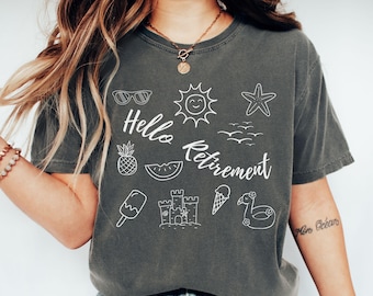 Comfort Colors® Retirement Shirt, Retirement Gifts for Women, Retirement Gift For Man, Teacher Retirement, Retired 2025 Shirt, Teacher Gift