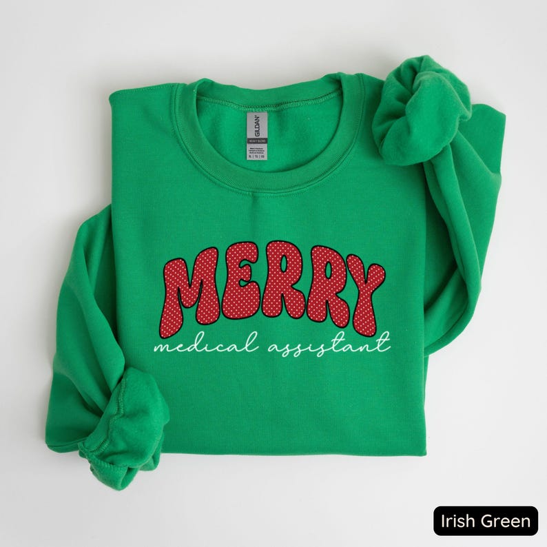 Merry Medical Assistant Christmas Sweatshirt, Gift for Employee