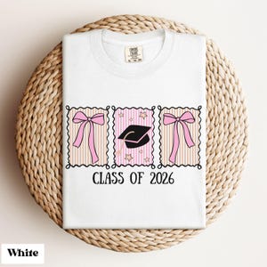 Comfort Colors® Class of 2026 Shirt, Coquette Senior Shirt, Preppy Senior Shirt, Cute Class of 2026 Shirt, Gift for Senior, Senior Tee