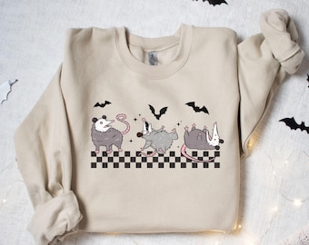 Opossum Sweatshirt, Halloween Shirt, lustiges Opossum Shirt, Opossum Liebhaber, Opossum Geschenke, lustige Opossums, Herbst Sweatshirt, Freund Geschenk