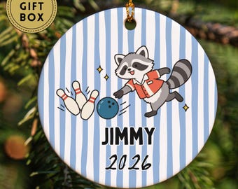 Bowling Ornament, Funny Bowling Christmas Ornament, Bowler Gift, Bowling League Gift, Bowling Lover Ornament, Holiday Tree Decor