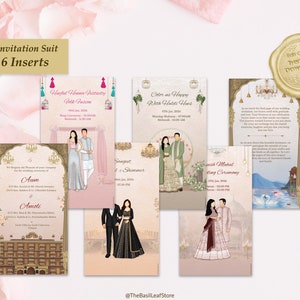 Hinduistisches Hochzeitseinladungskarten-Vorlage für das Hindu-Heiratseinladungsprogramm als hinduistische Hochzeitskarten-Vorlage für die Desi-Hochzeit indisch