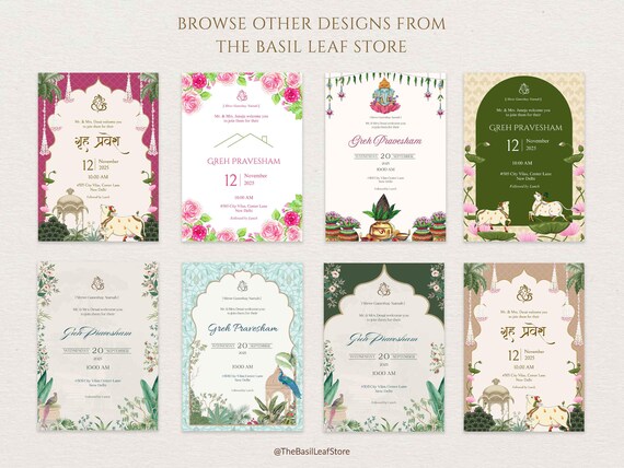 Grah Pravesh Invitation Card as Griha Pravesh Invitation Template