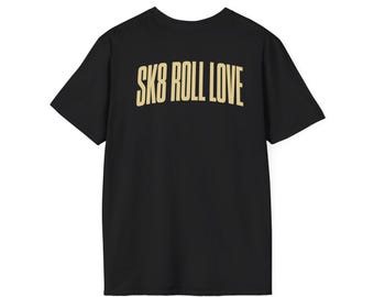 SK8 Roll Love T-Shirt | Minimal Roller Skate Apparel