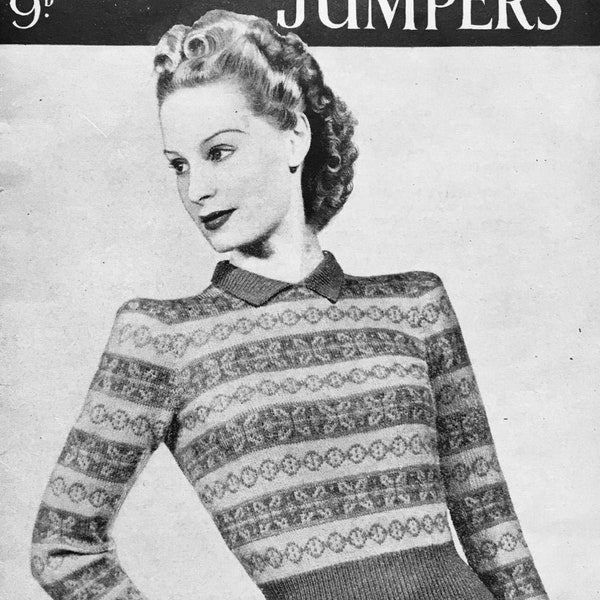 Fair Isle Knitting Pattern Etsy Canada