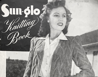 Sun Glo Knitting book series 67 Vintage 1940s Knitting Patterns
