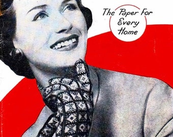 Sanquhar Knitting Book Vintage 1950s Patterns